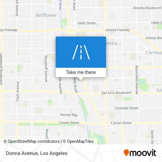 Donna Avenue map