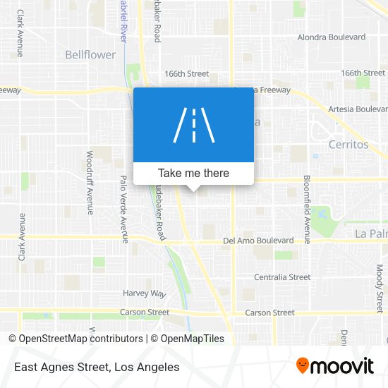 Mapa de East Agnes Street