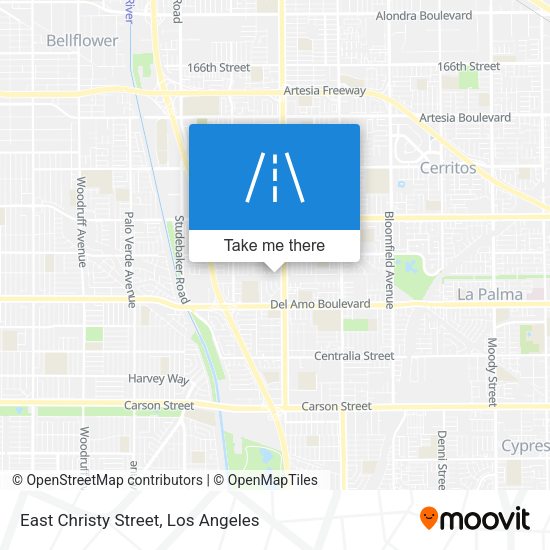 East Christy Street map