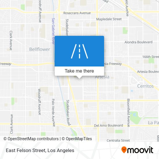 East Felson Street map