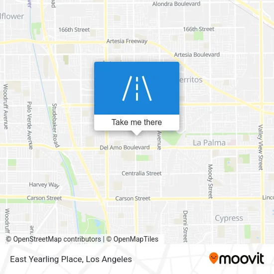 East Yearling Place map