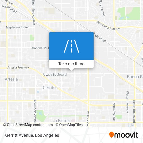 Mapa de Gerritt Avenue