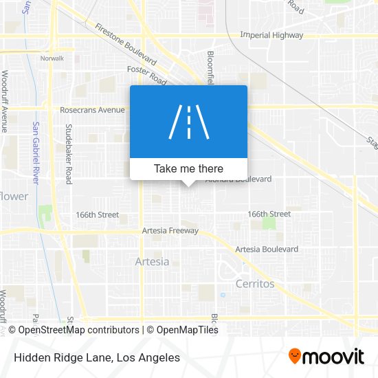 Hidden Ridge Lane map
