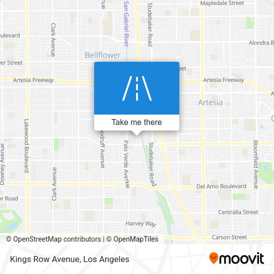 Kings Row Avenue map