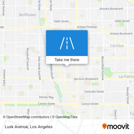 Mapa de Lusk Avenue