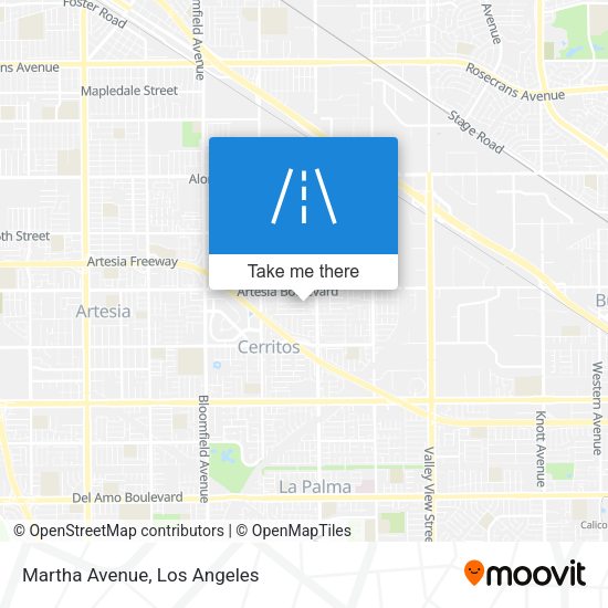 Mapa de Martha Avenue