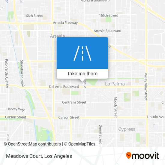 Mapa de Meadows Court