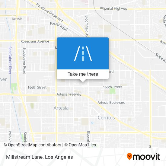 Millstream Lane map