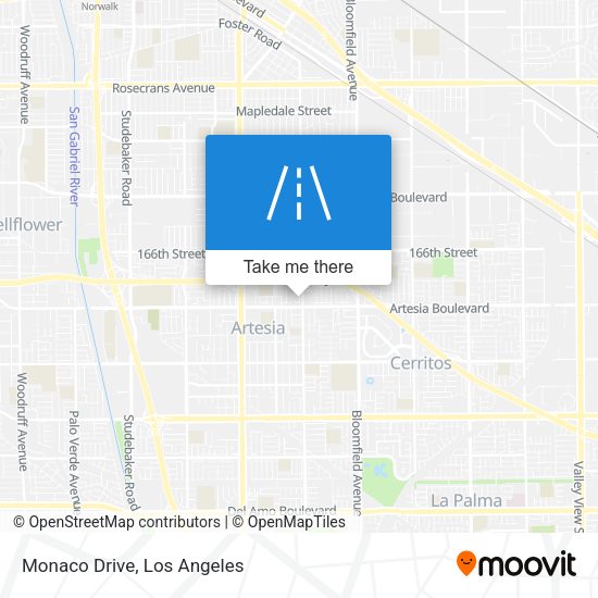 Monaco Drive map