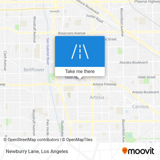 Mapa de Newburry Lane