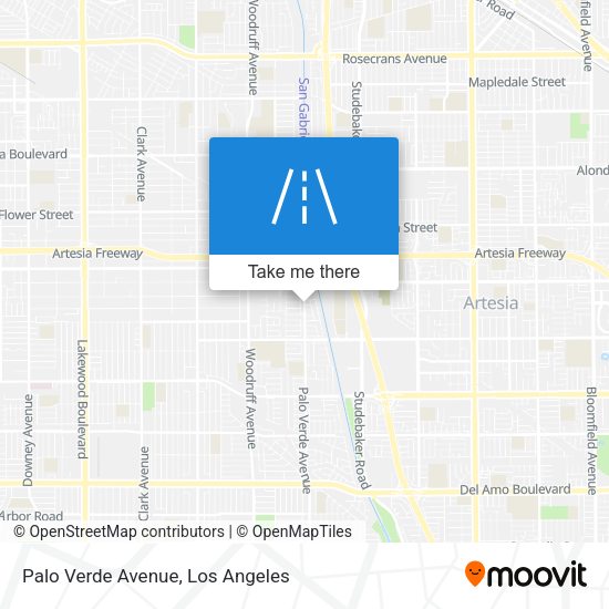 Palo Verde Avenue map