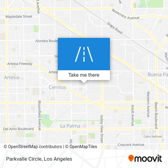 Parkvalle Circle map