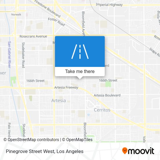 Mapa de Pinegrove Street West