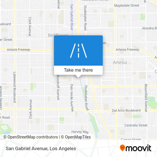 Mapa de San Gabriel Avenue