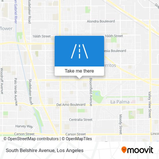 South Belshire Avenue map