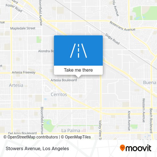 Mapa de Stowers Avenue
