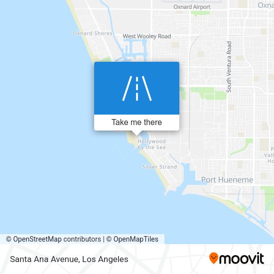 Mapa de Santa Ana Avenue