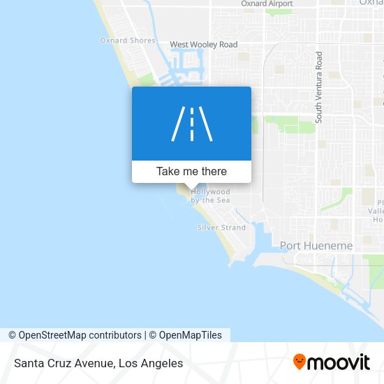Santa Cruz Avenue map