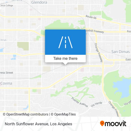 North Sunflower Avenue map