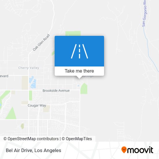 Bel Air Drive map