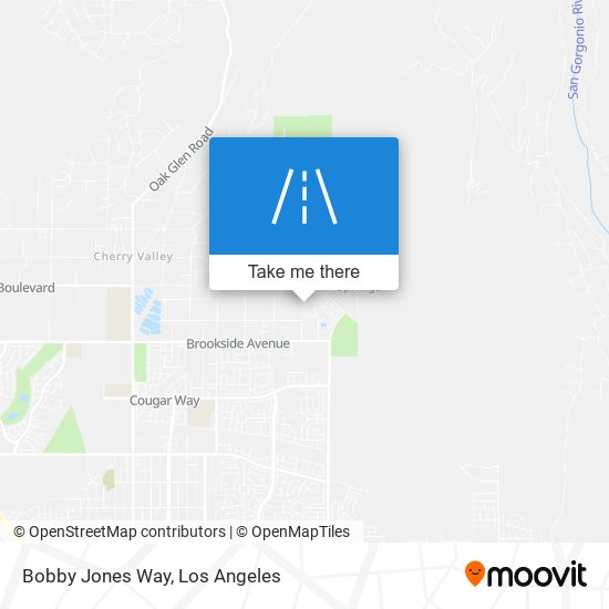 Bobby Jones Way map