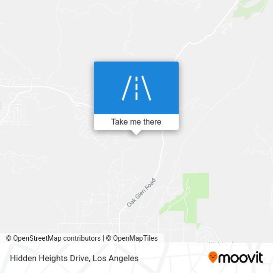 Hidden Heights Drive map
