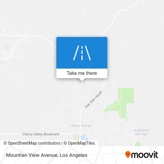 Mountian View Avenue map