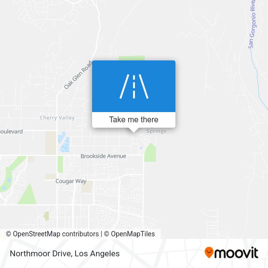 Northmoor Drive map