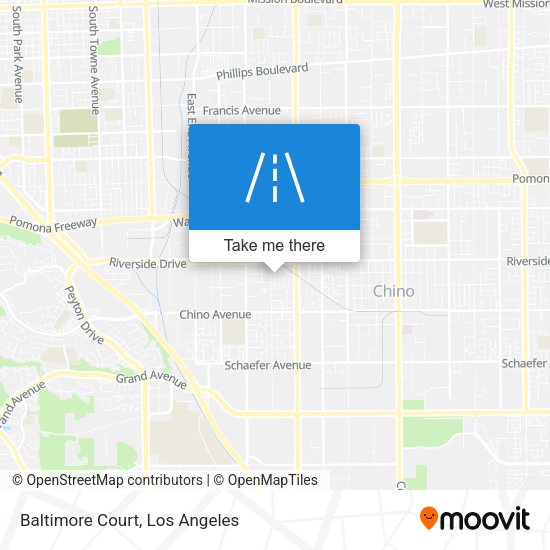 Mapa de Baltimore Court