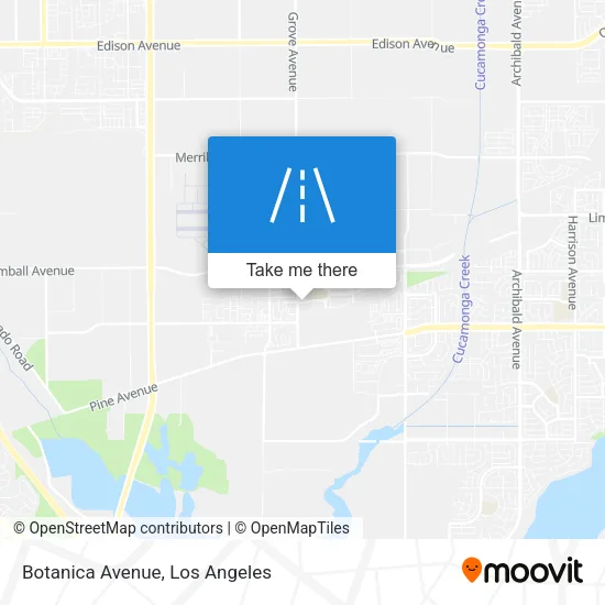 Botanica Avenue map