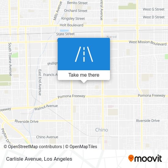 Carlisle Avenue map
