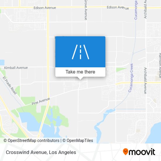 Crosswind Avenue map