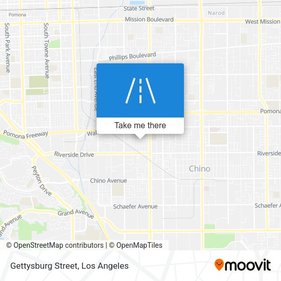 Gettysburg Street map