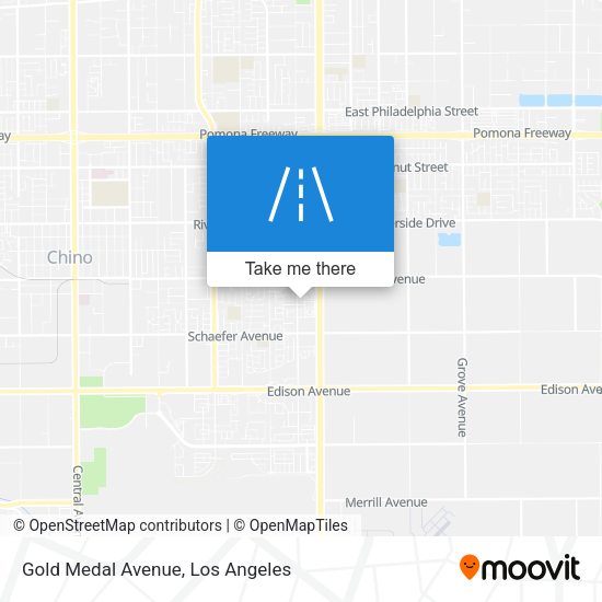 Gold Medal Avenue map