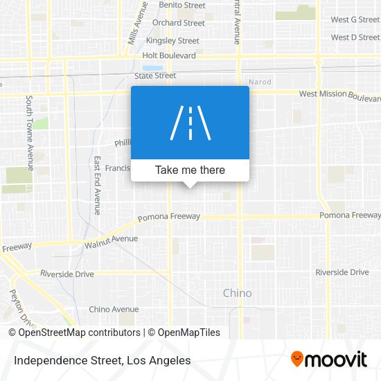 Independence Street map