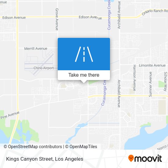 Mapa de Kings Canyon Street