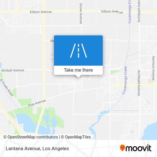 Lantana Avenue map