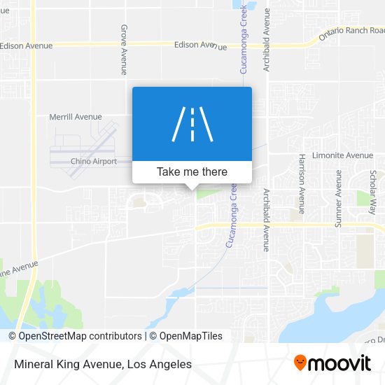Mineral King Avenue map