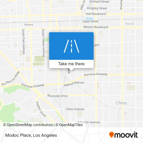 Mapa de Modoc Place