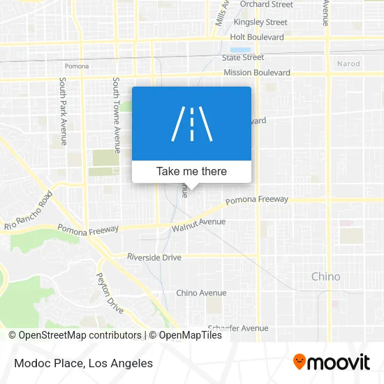 Modoc Place map