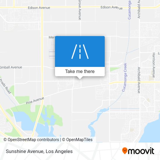 Sunshine Avenue map