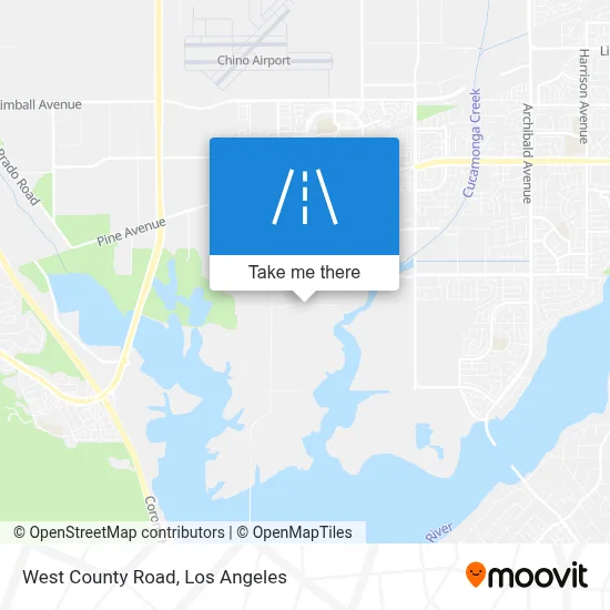 West County Road map