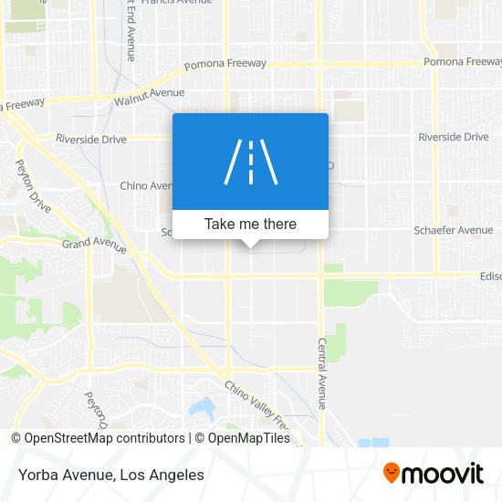 Mapa de Yorba Avenue