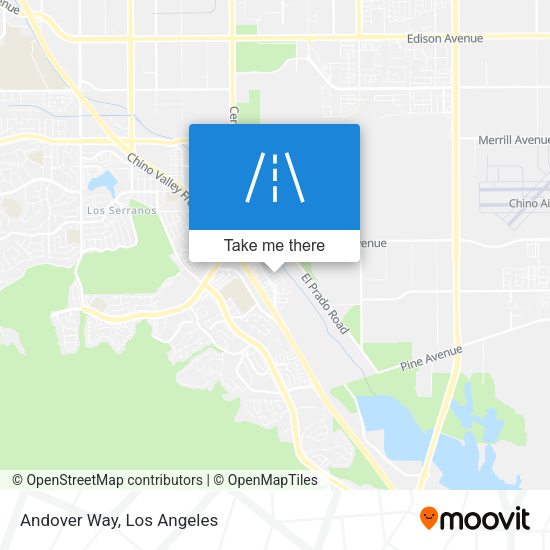 Mapa de Andover Way