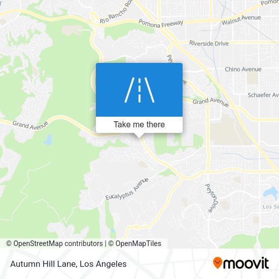 Autumn Hill Lane map