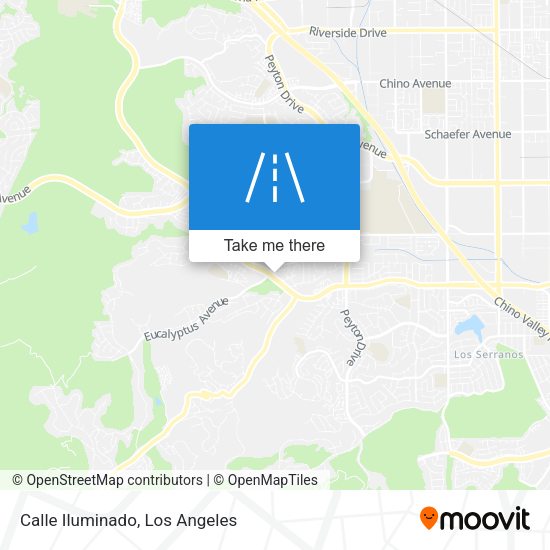 Mapa de Calle Iluminado