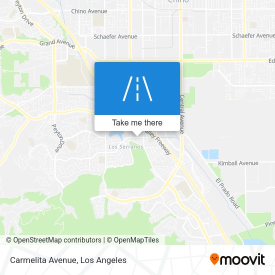 Carmelita Avenue map