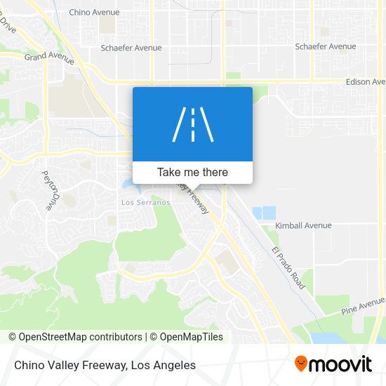 Chino Valley Freeway map