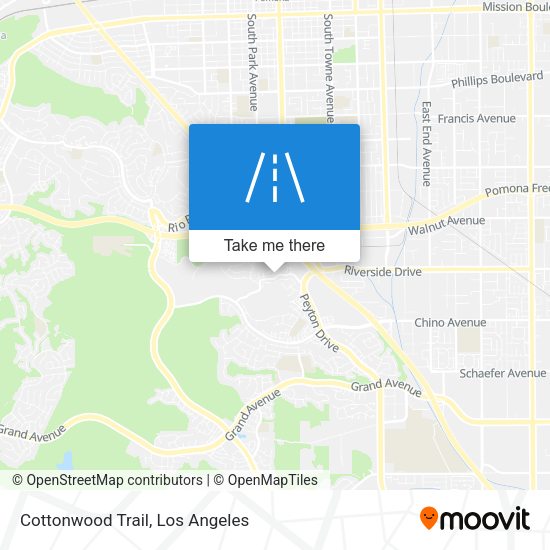 Mapa de Cottonwood Trail