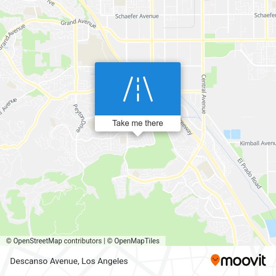 Mapa de Descanso Avenue